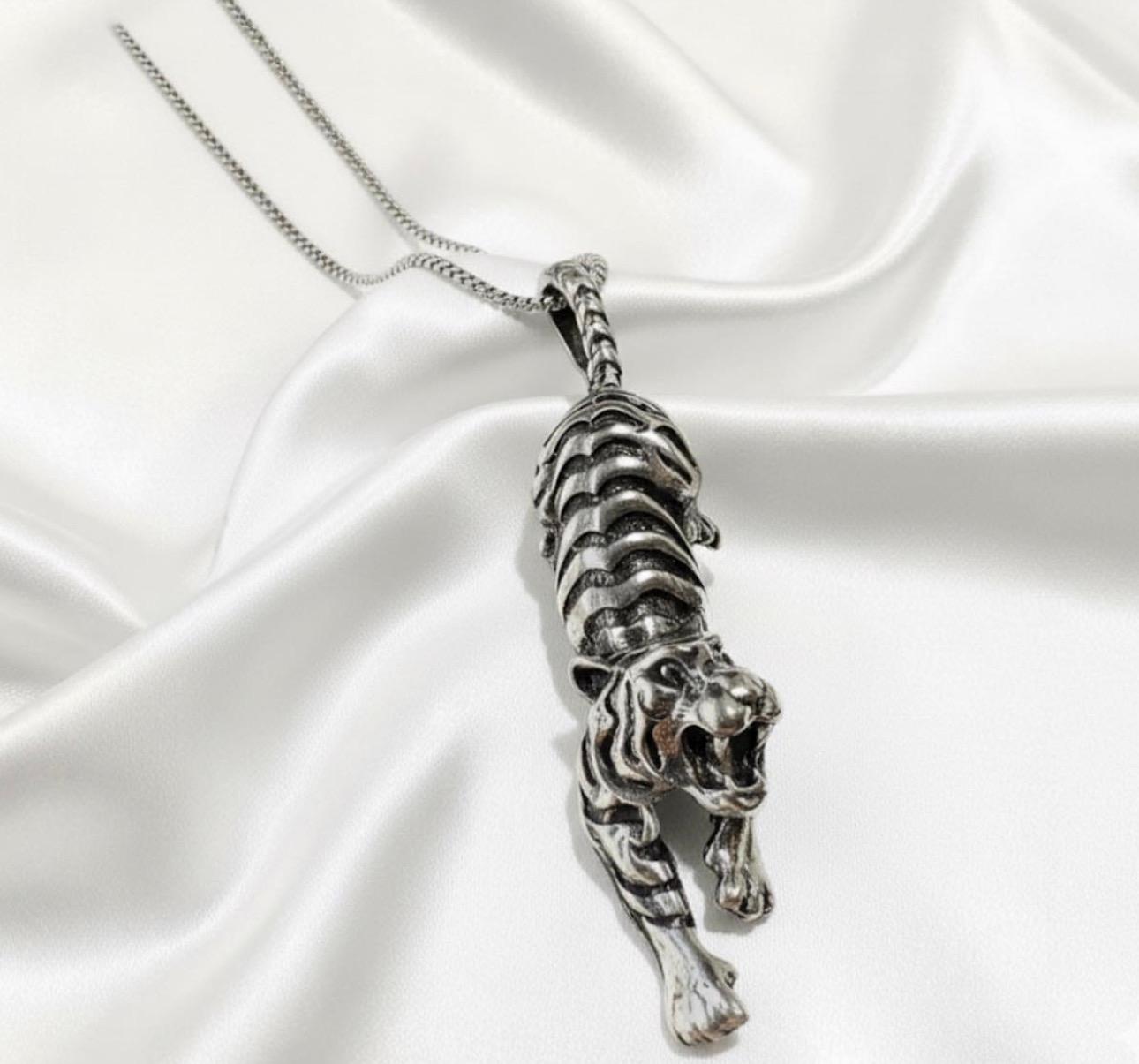 Poludrago kamenje & nakit Ogrlica Tigar