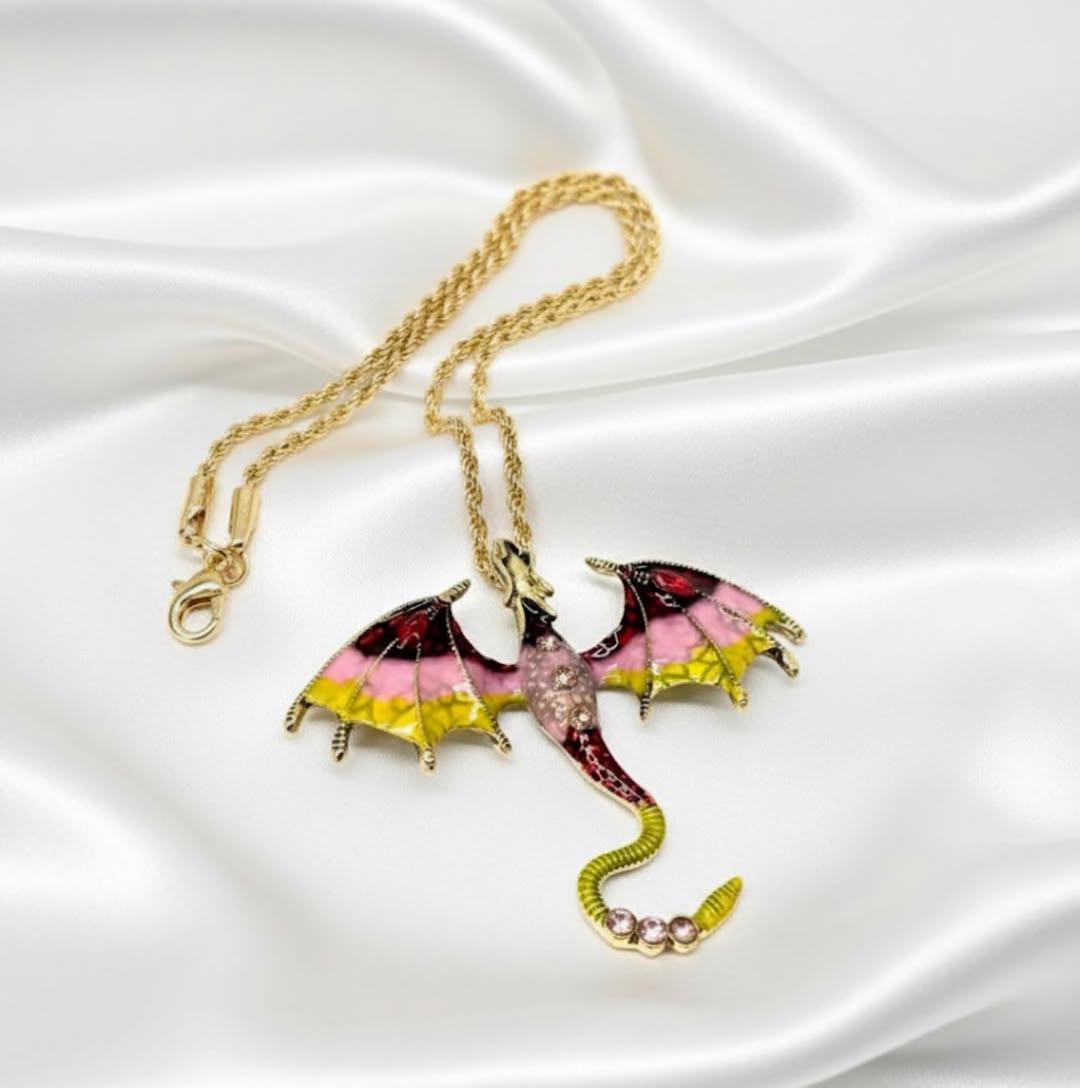 Poludrago kamenje & nakit Ogrlica Vatreni zmaj