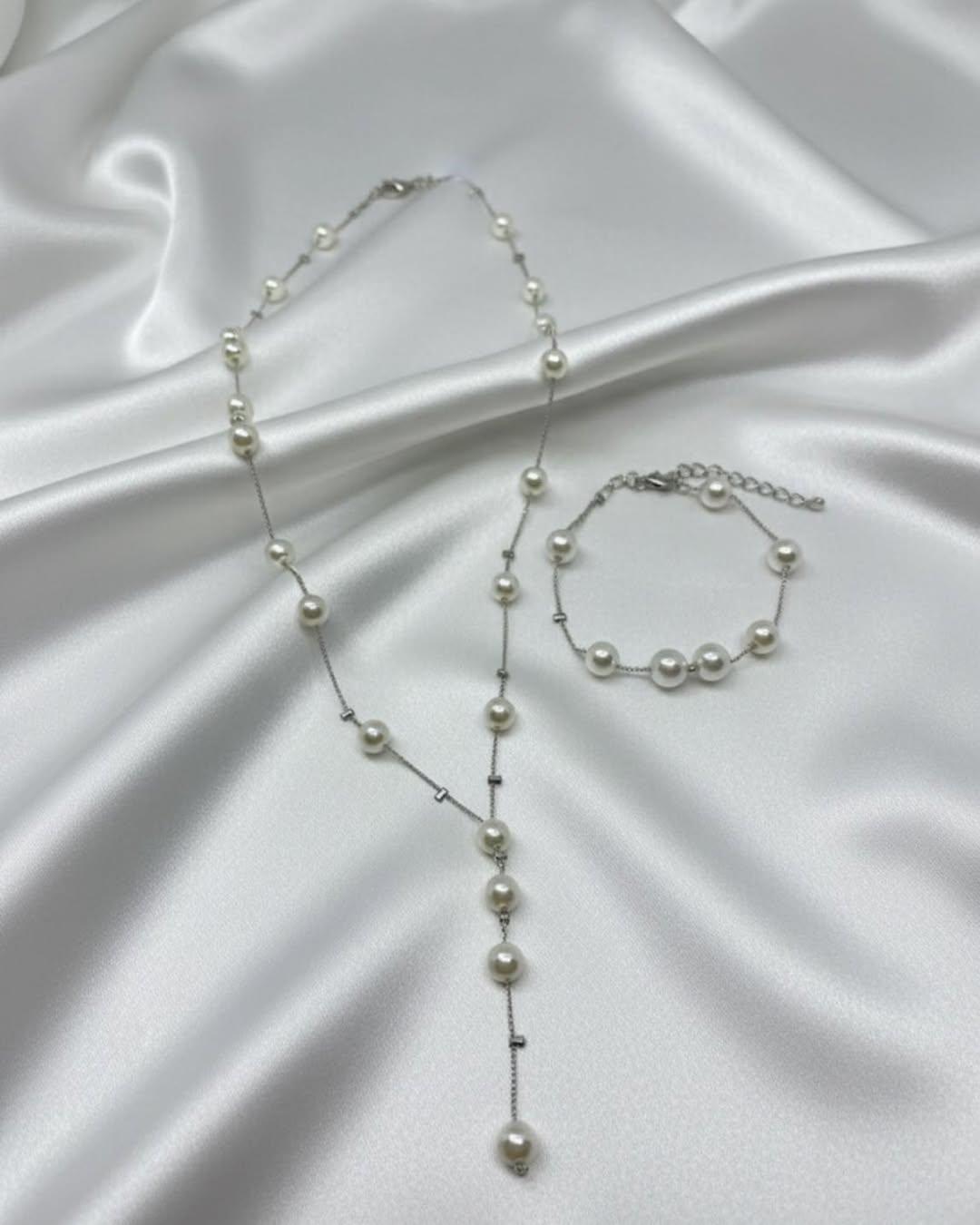 Poludrago kamenje & nakit Set nakita od uzgajanog bisera