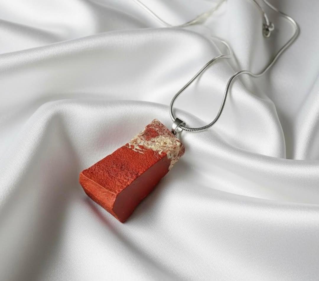 Poludrago kamenje & nakit Ogrlica od crvenog jaspisa