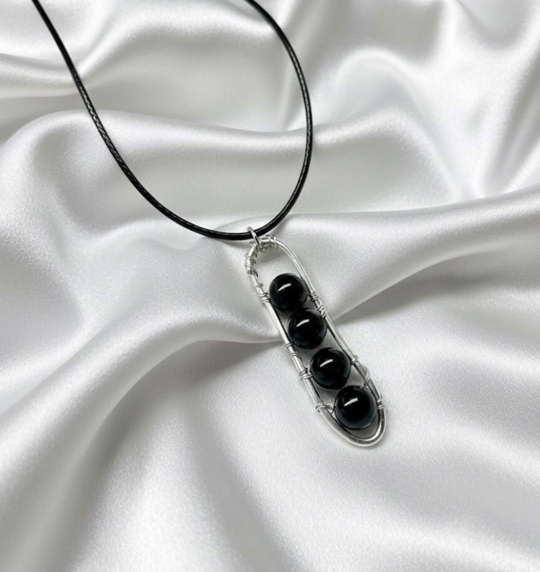 Poludrago kamenje & nakit Ogrlica sa crnim turmalinom