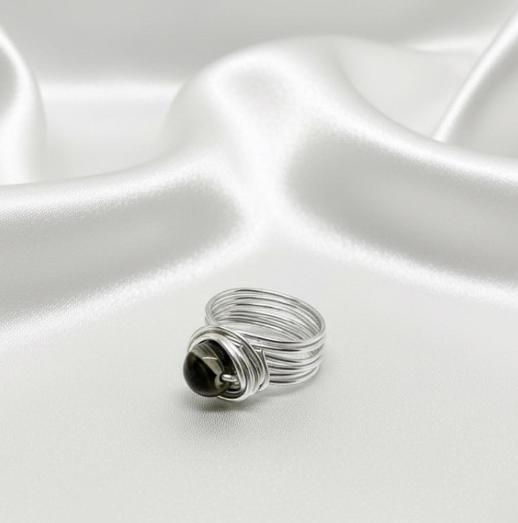 Poludrago kamenje & nakit Prsten sa dimnim kvarcom