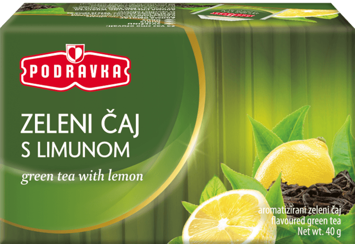 PODRAVKA Zeleni čaj s limunom 40g