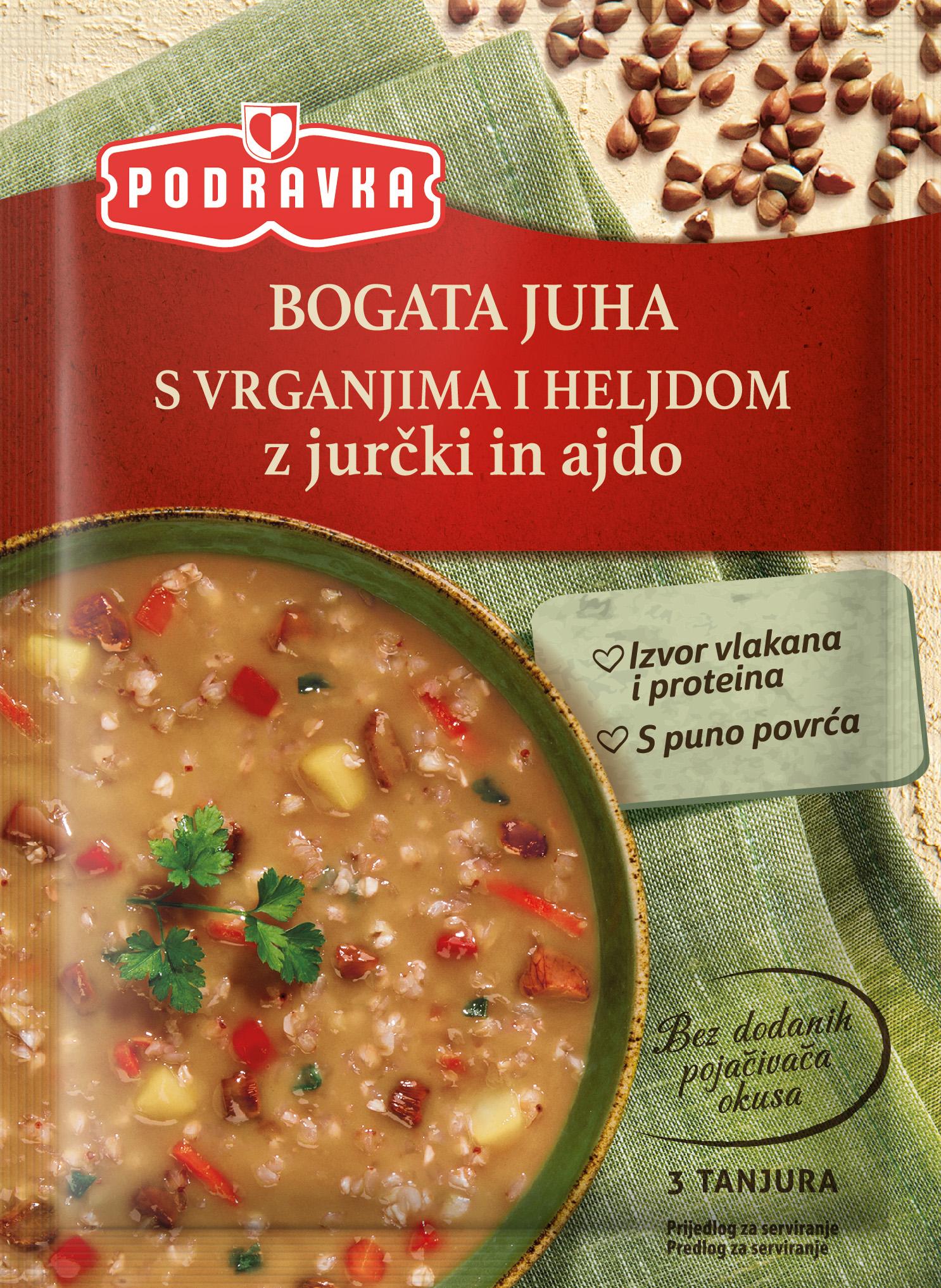 PODRAVKA Bogata supa s vrganjima i heljdom 70g