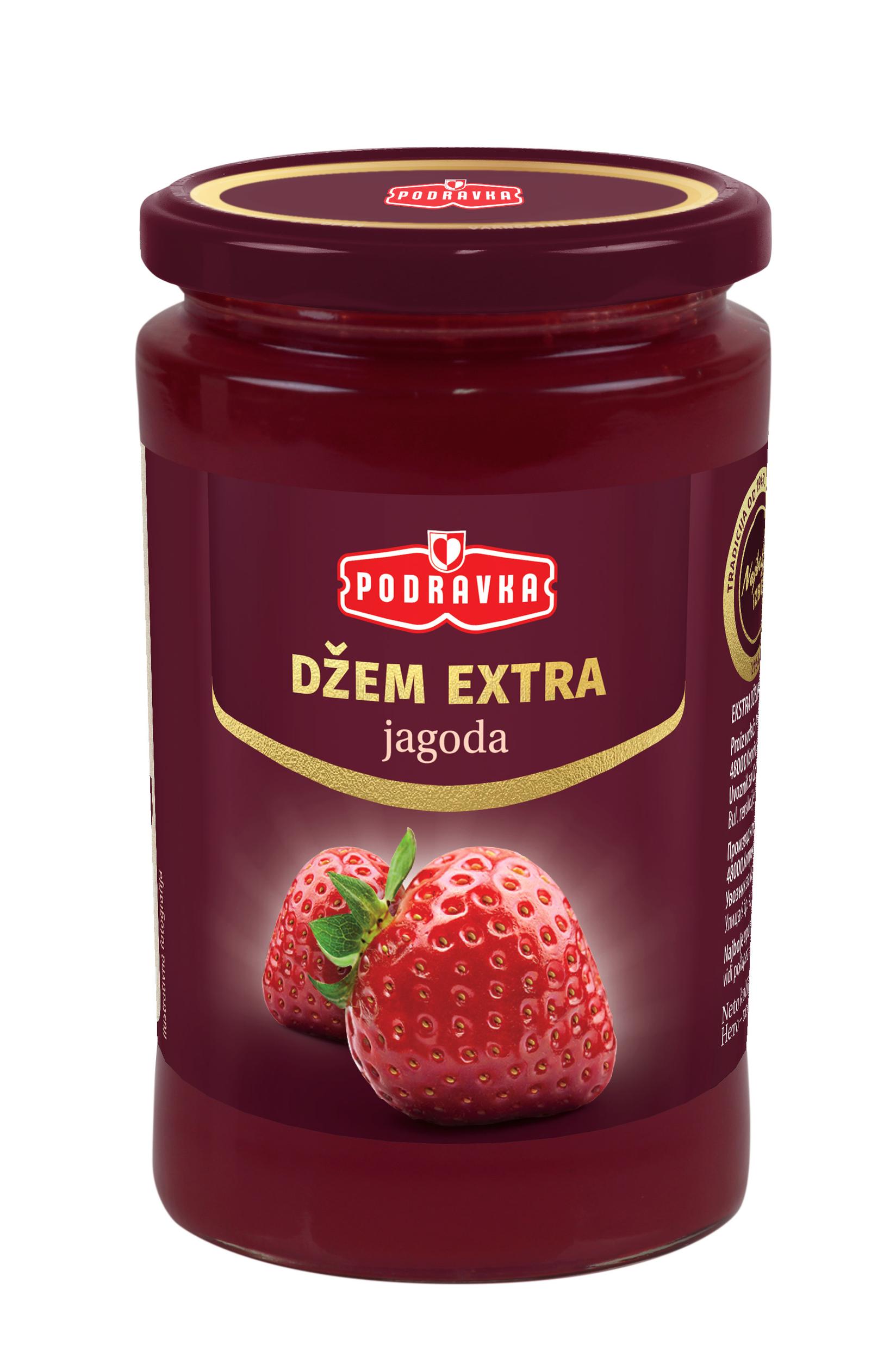 PODRAVKA Džem ekstra jagoda 320g