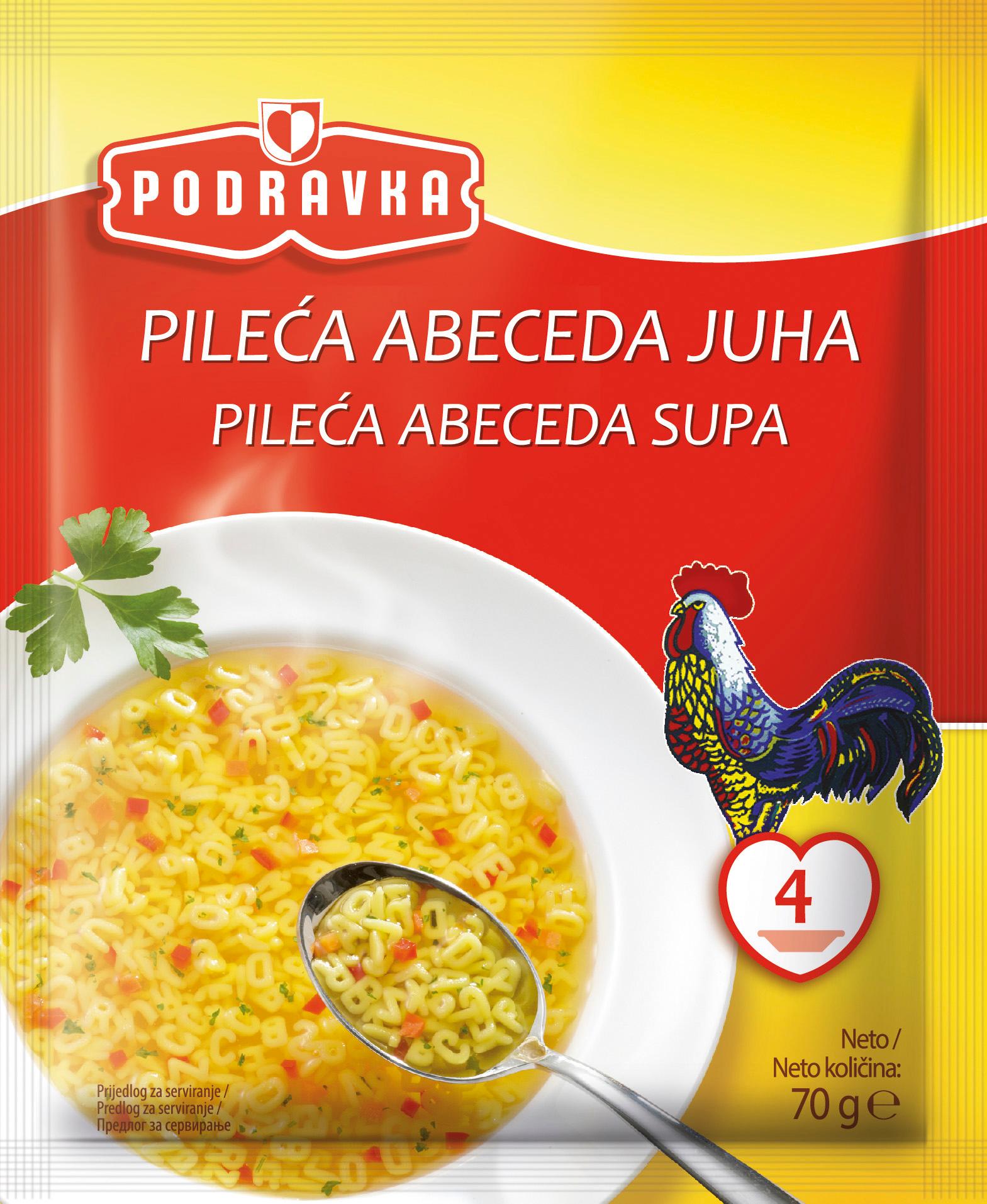 PODRAVKA Pileća supa Abeceda 60g