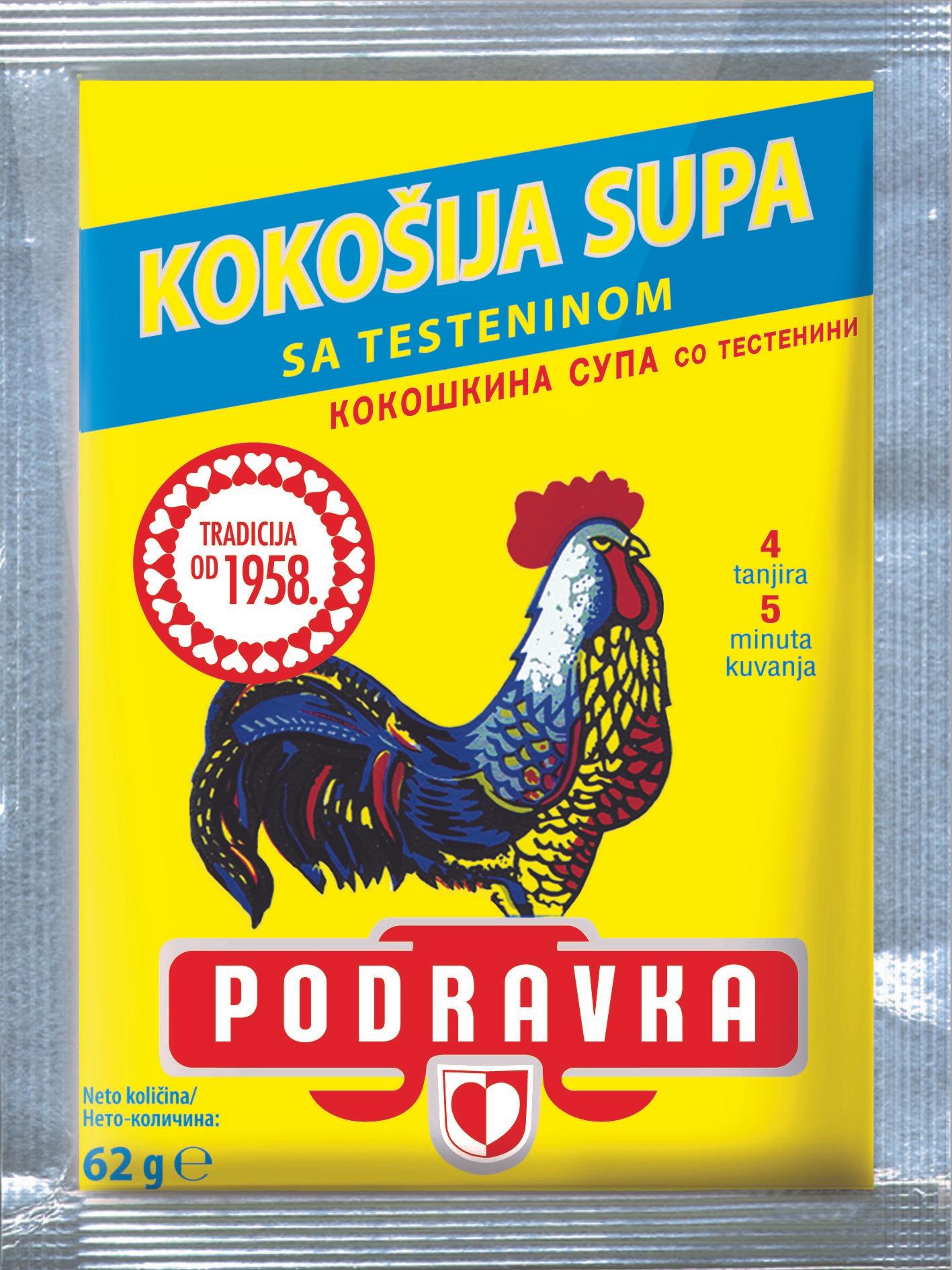 PODRAVKA Pileća supa sa tjesteninom 62g