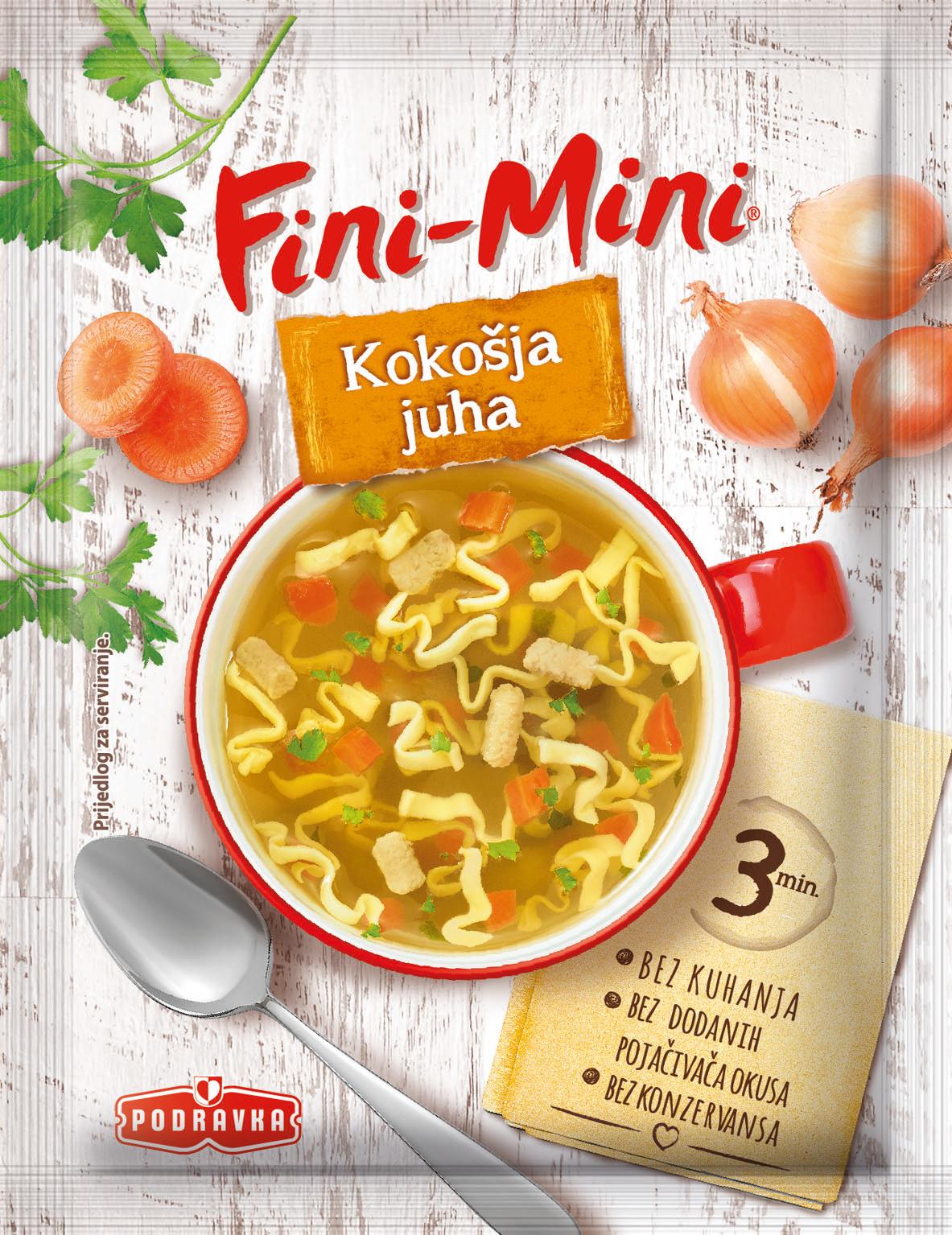 PODRAVKA Fine - Mini bistra pileća supa 18g
