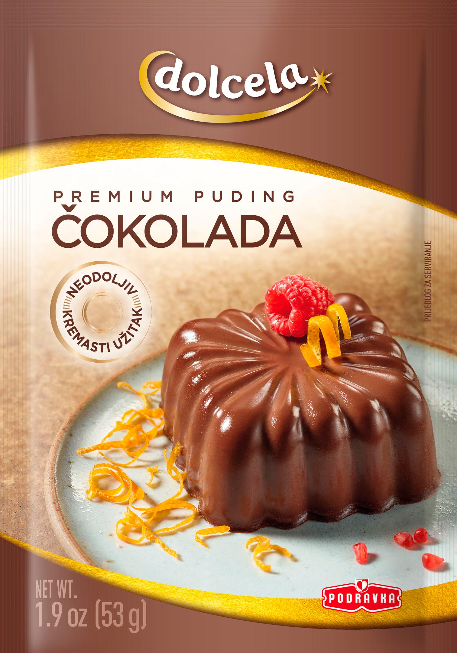 DOLCELA puding premium čokolada 53g
