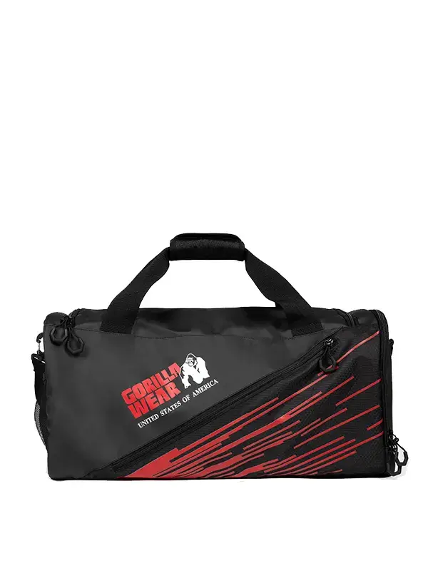 Gorilla Wear Torba za trening Ohio,Crno-crvena