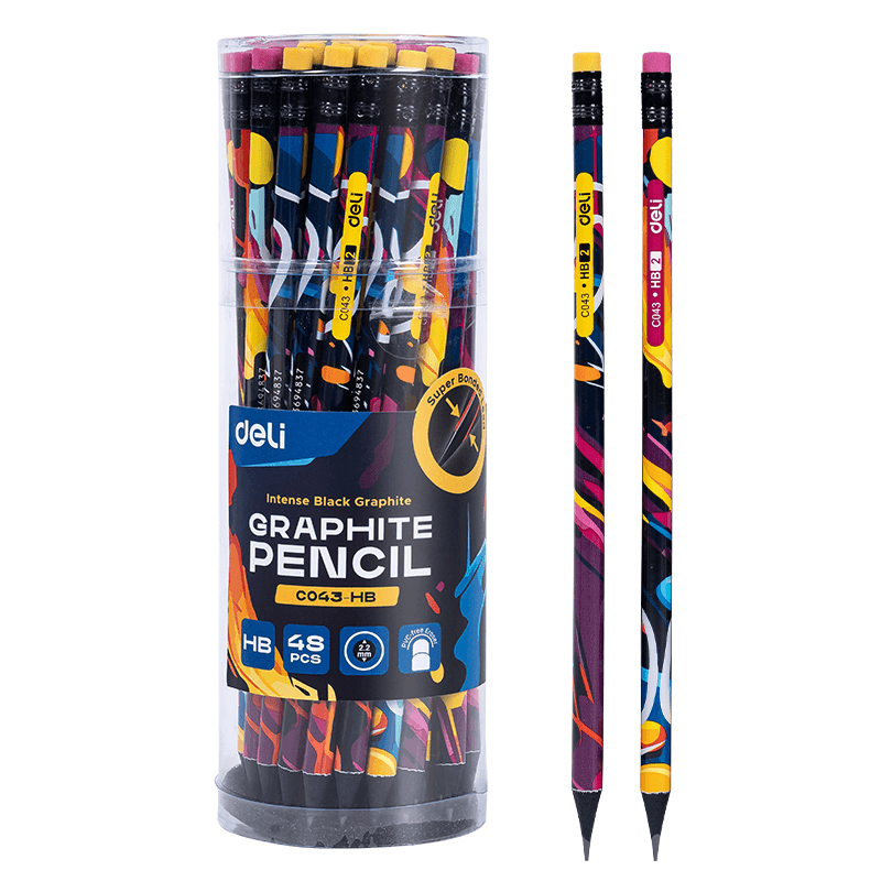 Deli Grafitne olovke HB EC043-HB, 48 komada