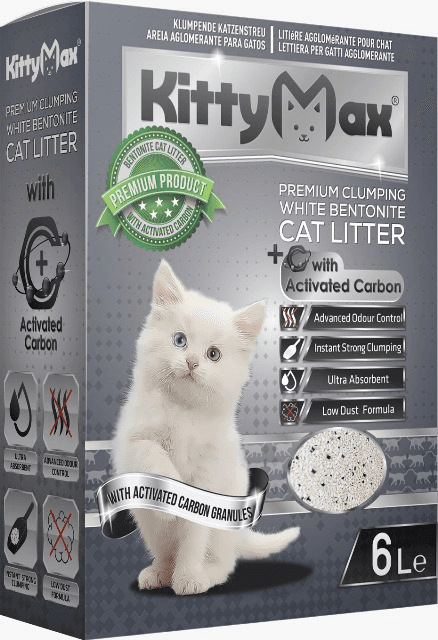 KITTY MAX Sprej za mačke s ugljenim ugljem 6l
