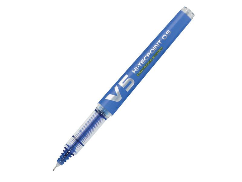 PILOT Roler olovka V5 HI-TECPOINT Punjiva 0.5, plava