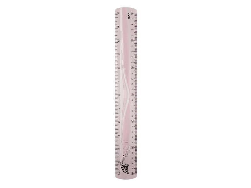 DELI Fleksibilni ravnalo Twist EH20, 20 cm, roze