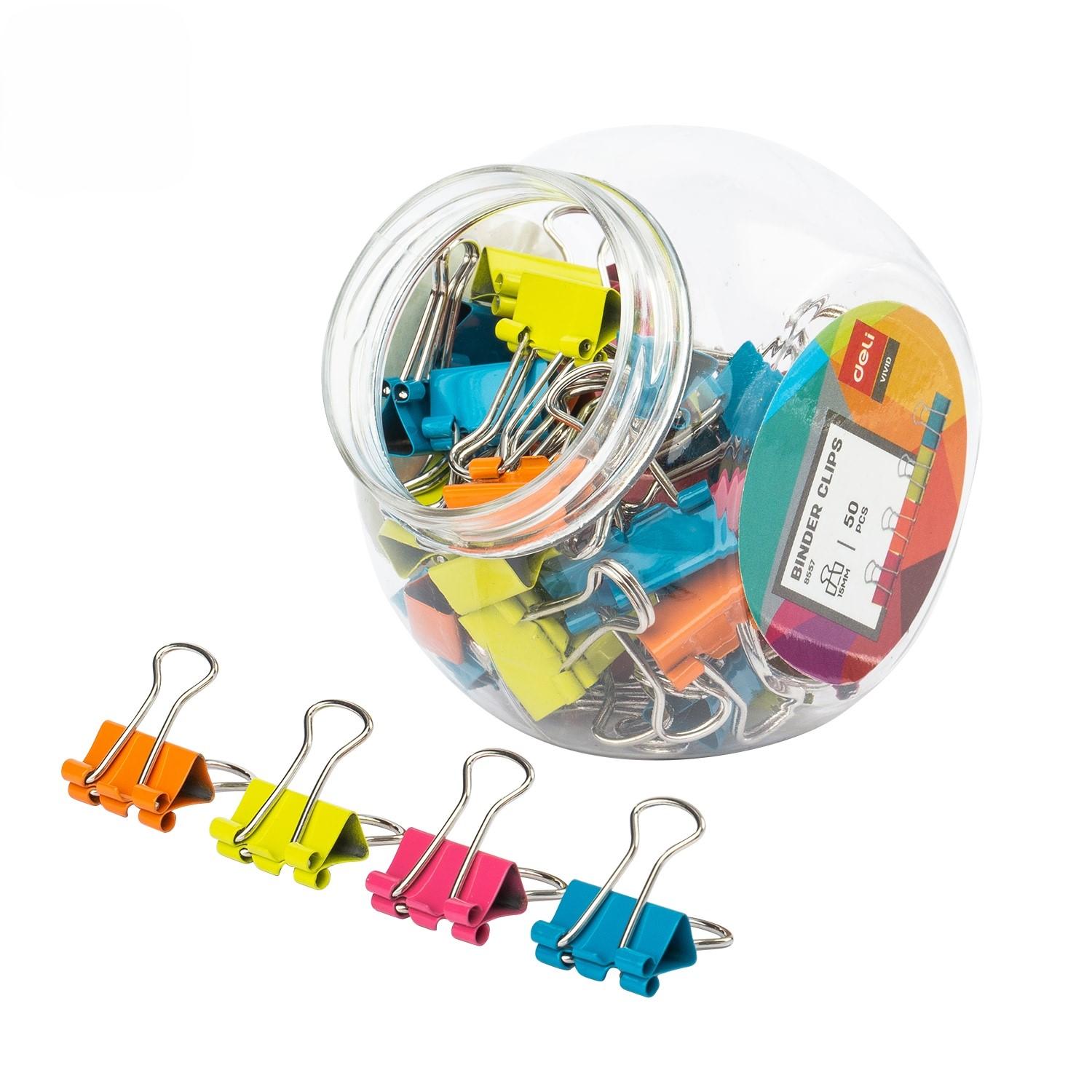 Deli spajalice u boji E8557, 15x0,4 mm, 50 komada