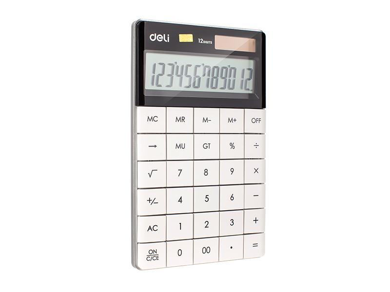 DELI Kalkulator E1589, Bijeli