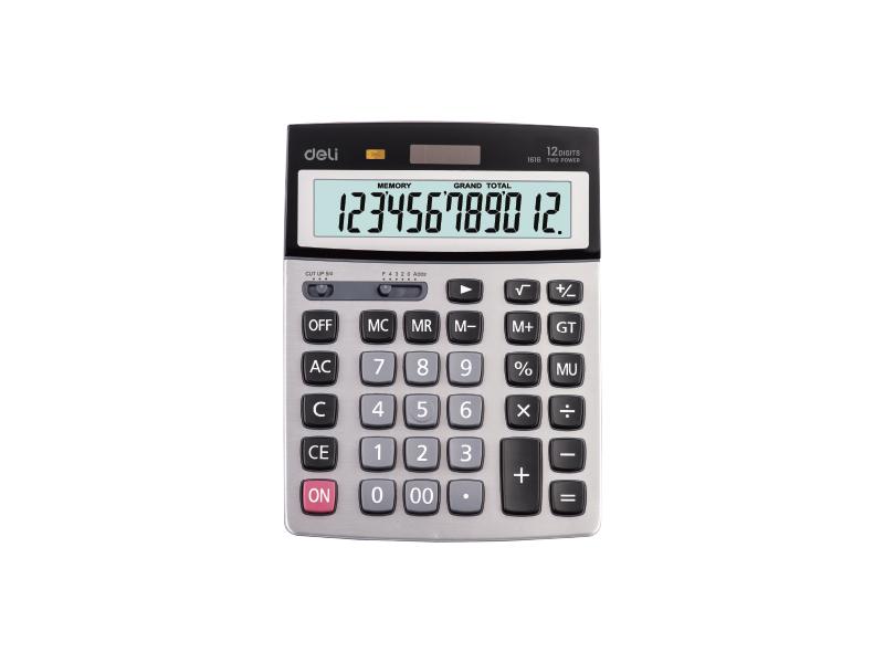 Deli stolni kalkulator E1616, 216x160x41mm, siva