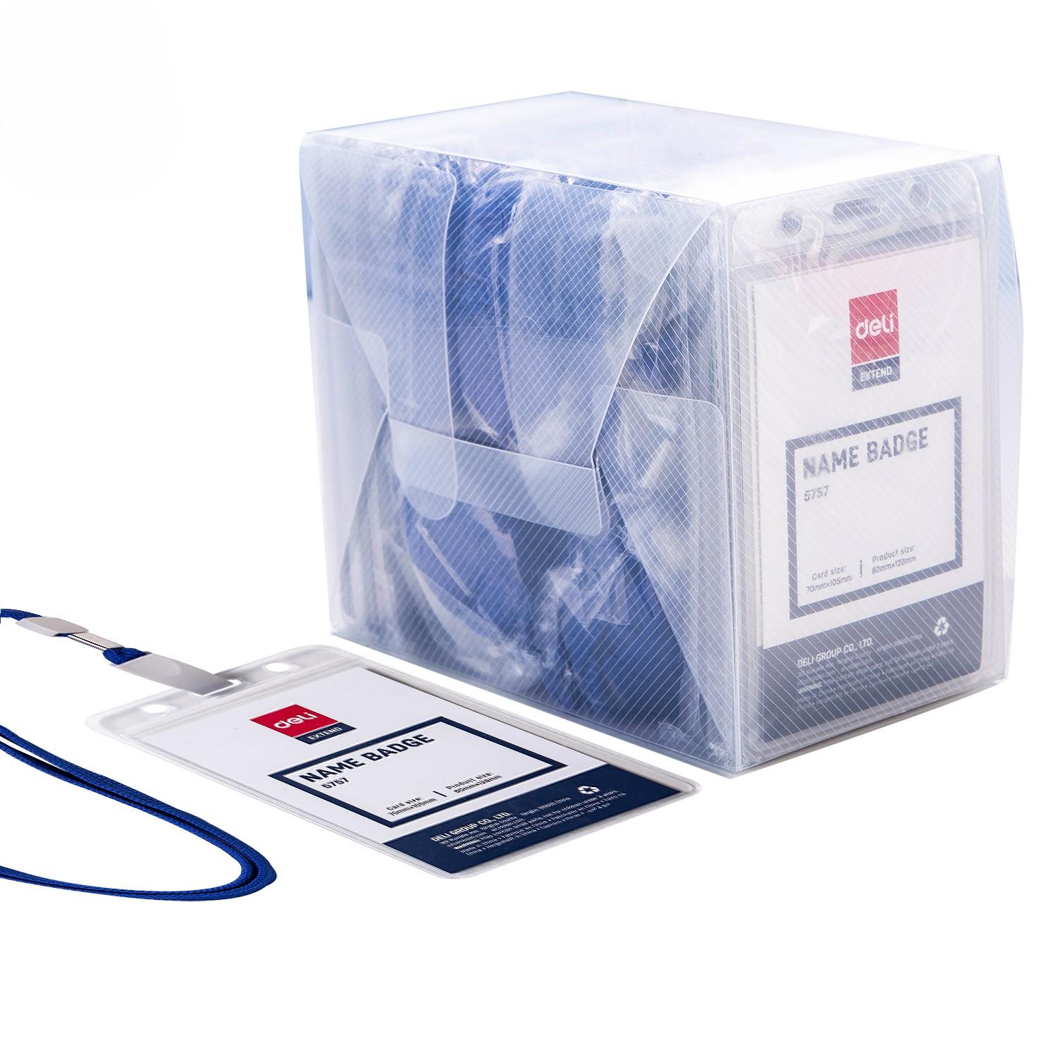 Deli uložak za ID kartice sa trakom E5757, vertikalni, 68x95mm, 50 komada