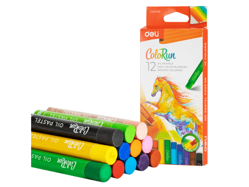 DELI Uljane pastele EC20200, 12 komada