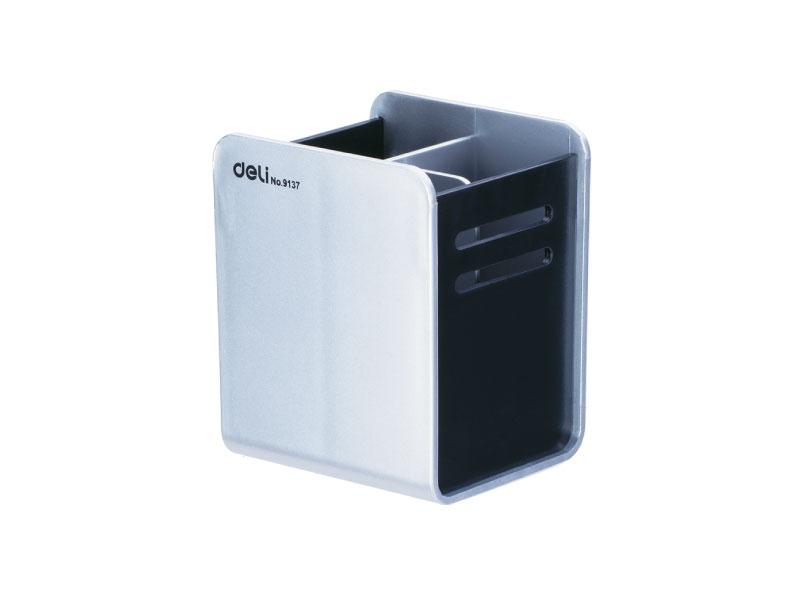 Deli čaša za olovke E9137, 90x80x110mm, siva