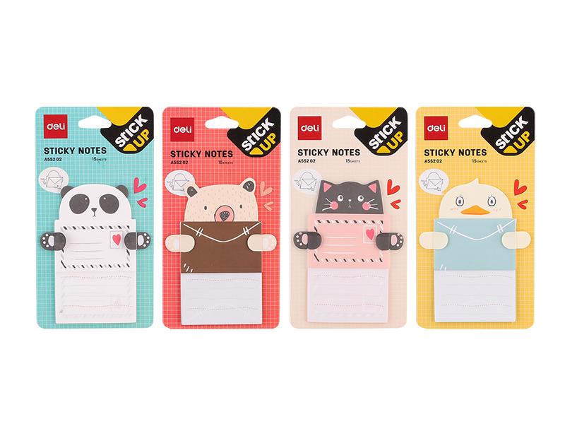 Deli Block naljepnice Letter EA55202, 76x101mm, 15 listova, 4 komada