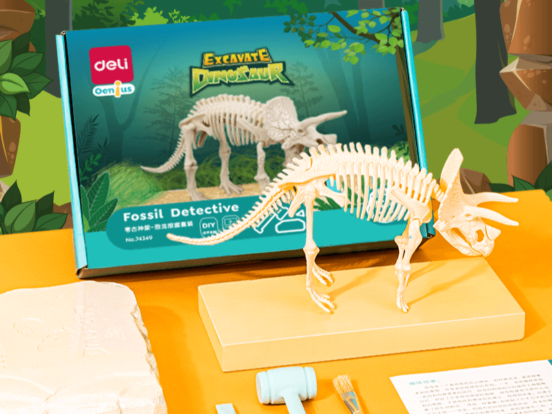 DELI Kreativni Triceratops 74349 Blokovi za kopanje