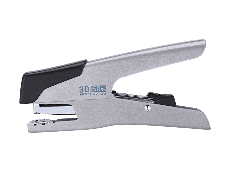 Heftalica za papir Deli E0358, 30 listova, siva