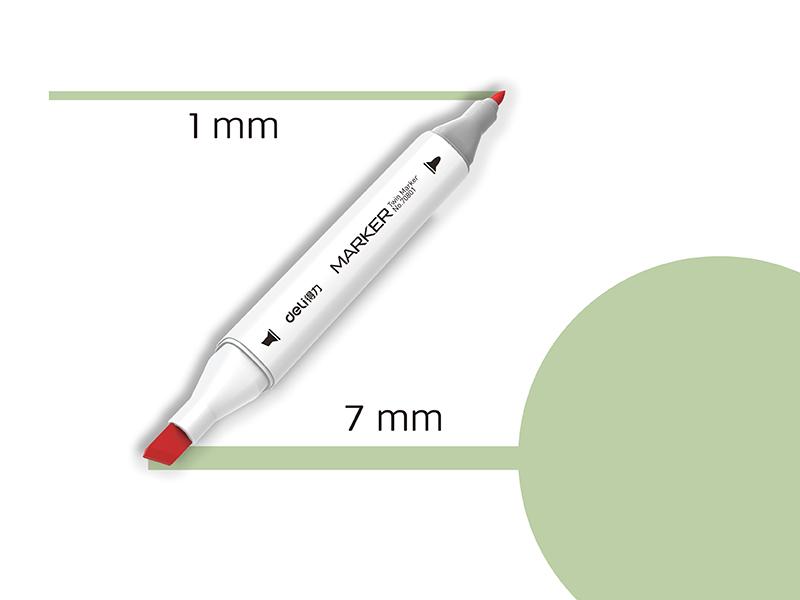 Sketch 175 Dvostruki vrh Deli marker 70801A-175, Lime zelena