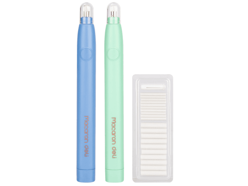 DELI Set električnih gumica za brisanje Macaron EH02800