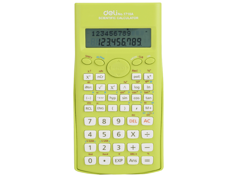 DELI Kalkulator E1710A, zeleni