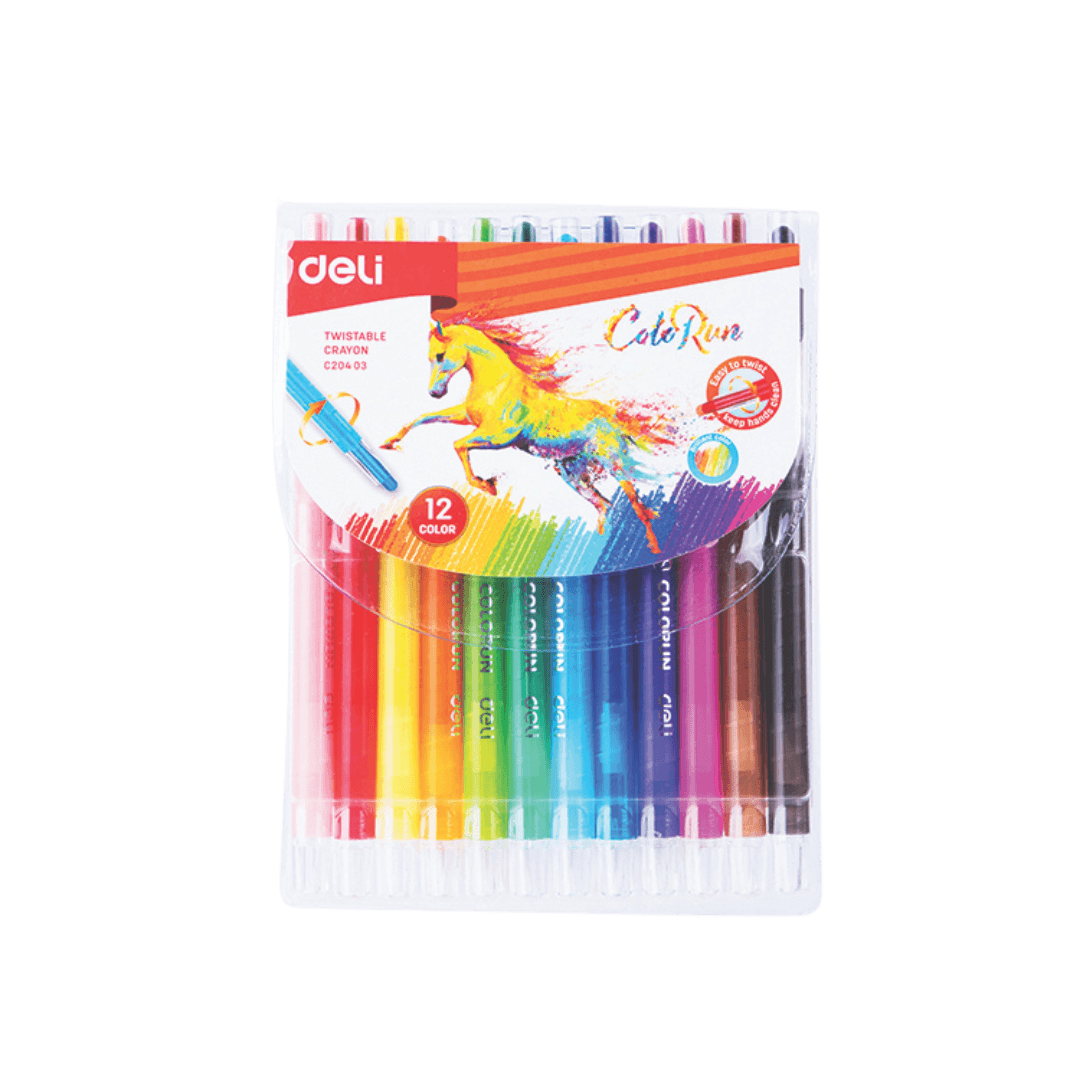 DELI voštane boje Twist EC20403, 12 komada