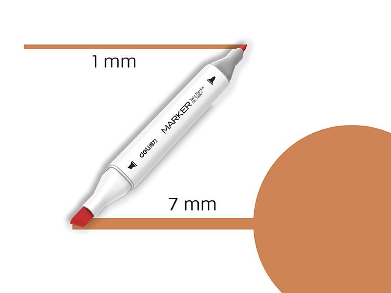 Sketch 21 Dvostruki Vrh Deli Marker 70801A-21, Terakota