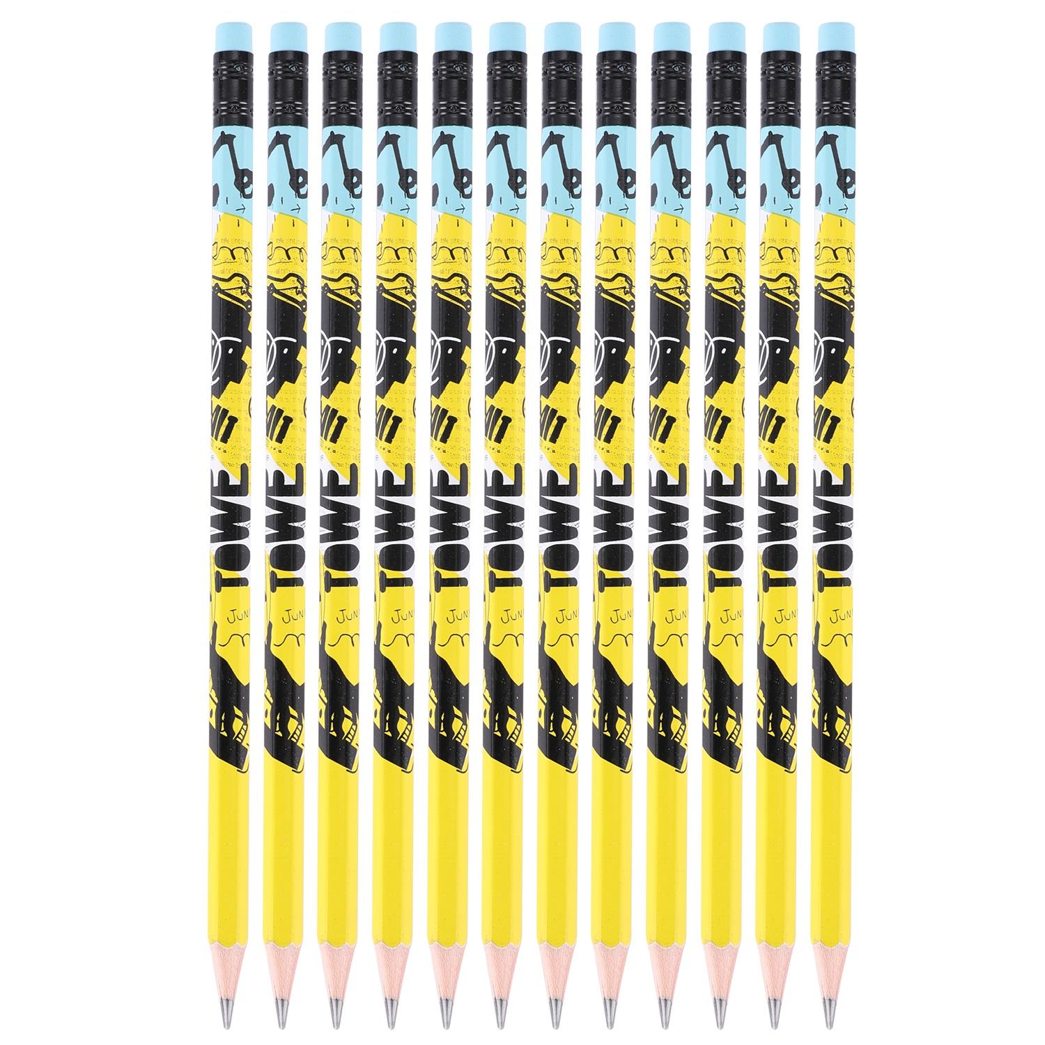 DELI Grafitne olovke s gumicom Grafiti EU53200, 2B, 12 komada