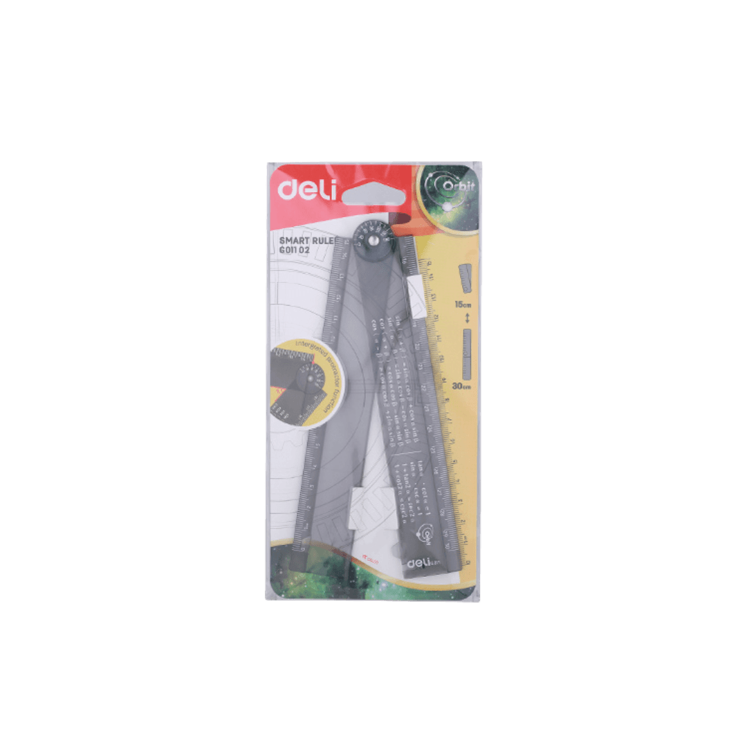 DELI Sklopivi uglomjer EG01102, 30 cm, Crni