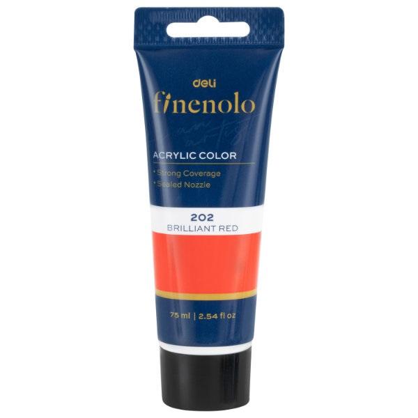 DELI Akrilna boja u tubi EC75-BE, 75 ml, Crvena