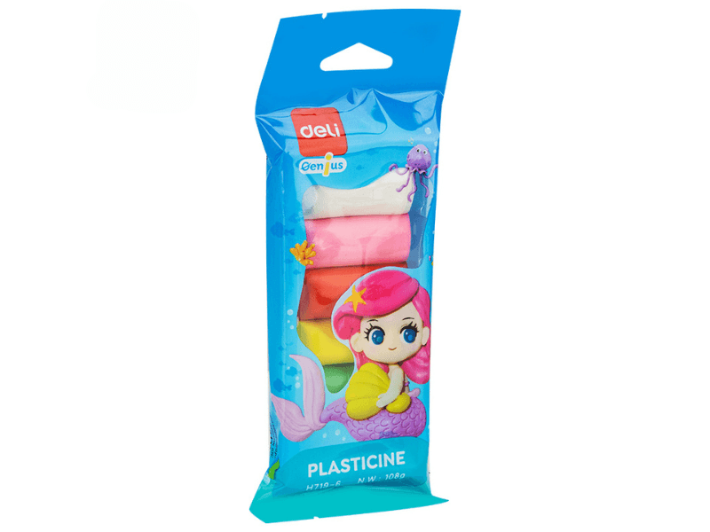 Deli plastelin za djecu Sirena EH719-6, 108g, 6 komada