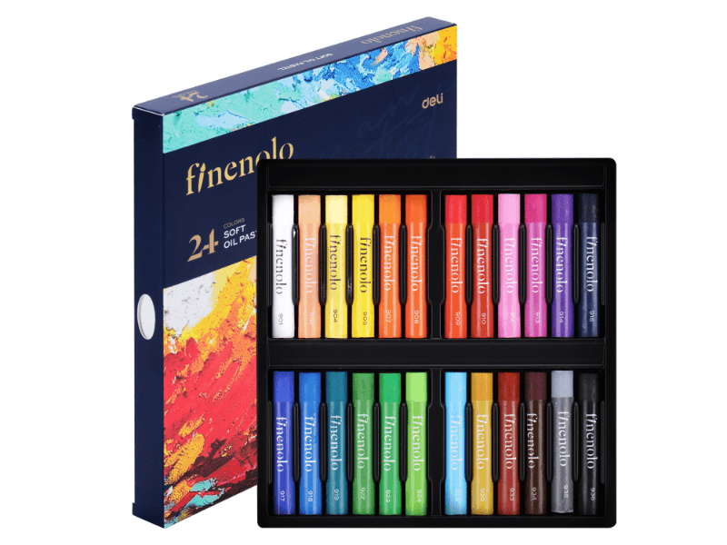 DELI Uljane pastele EC212-12, 12 komada