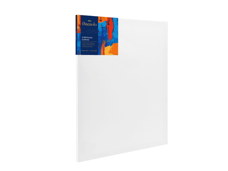 DELI platno za slikanje na ramu EC279-9, pamuk, 280 g/m2, 50x60 cm, bijela