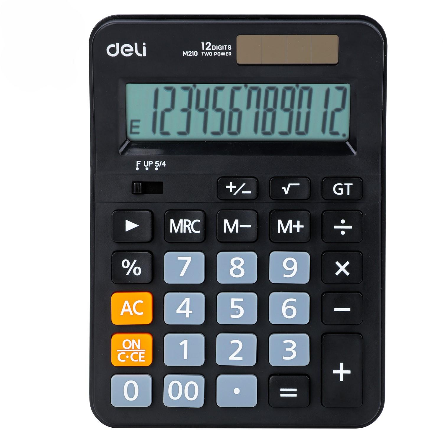 DELI Kalkulator EM210, crni