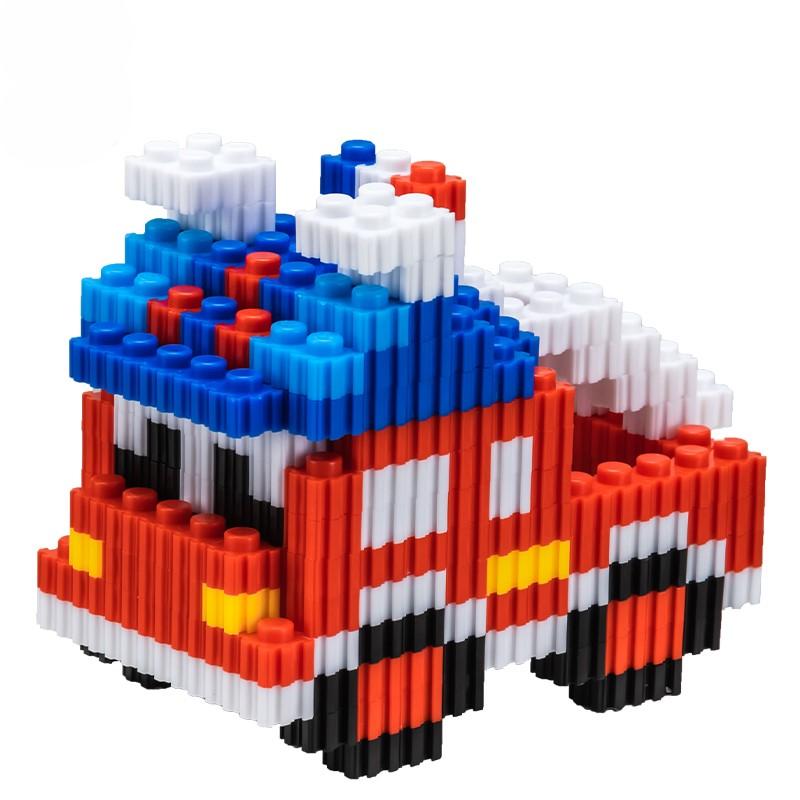 DELI Kreativne kocke za slaganje Auto EH736, crvene