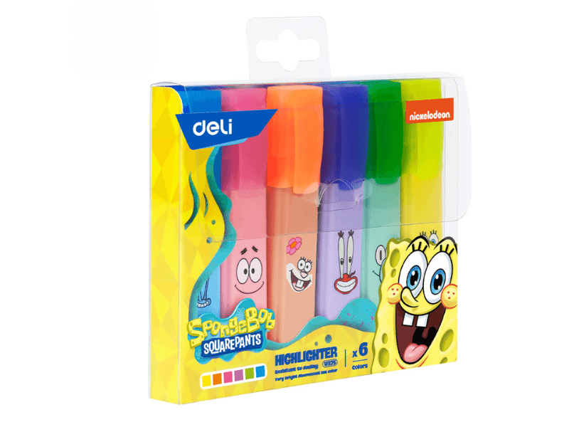 Deli set markera SpongeBob EU375, 6 komada