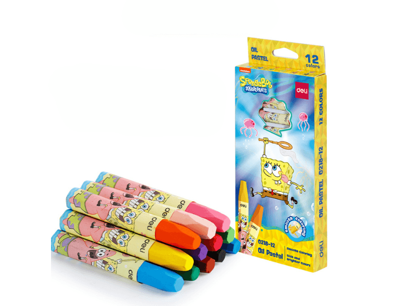 Deli set vunenih pastela SpongeBob EC218-12, 12 dijelova