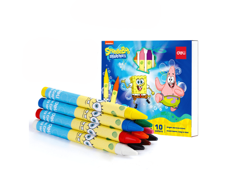 Deli set voštanih bojica SpongeBob EC219-10, 10 komada