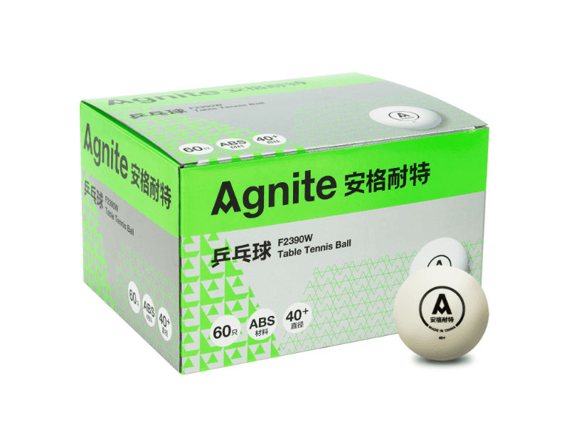 AGNITE Set loptica za stoni tenis F2390W, 60 dijelova, bijela