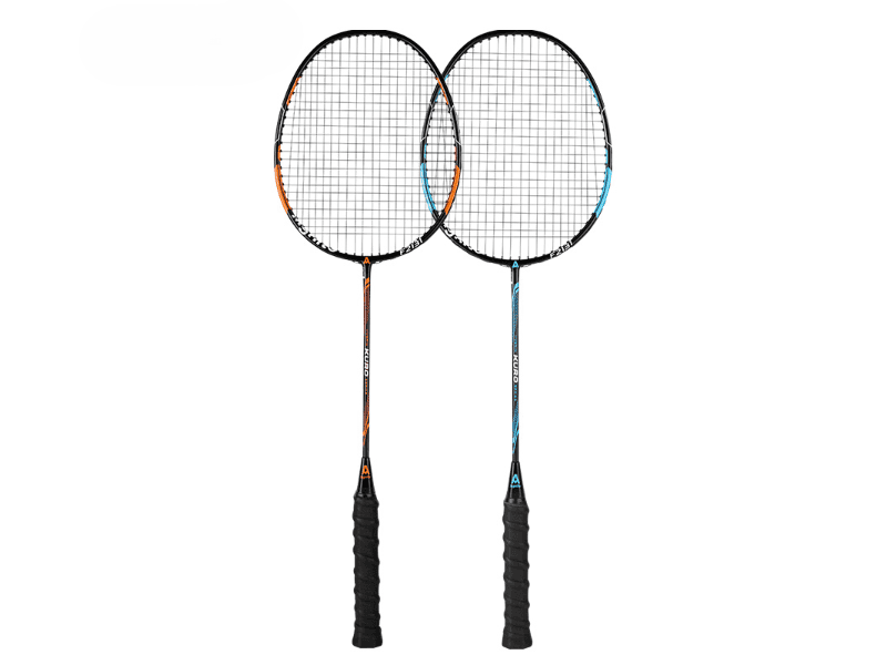 AGNITE Badminton set sa 2 reketa i 3 loptice, crne boje