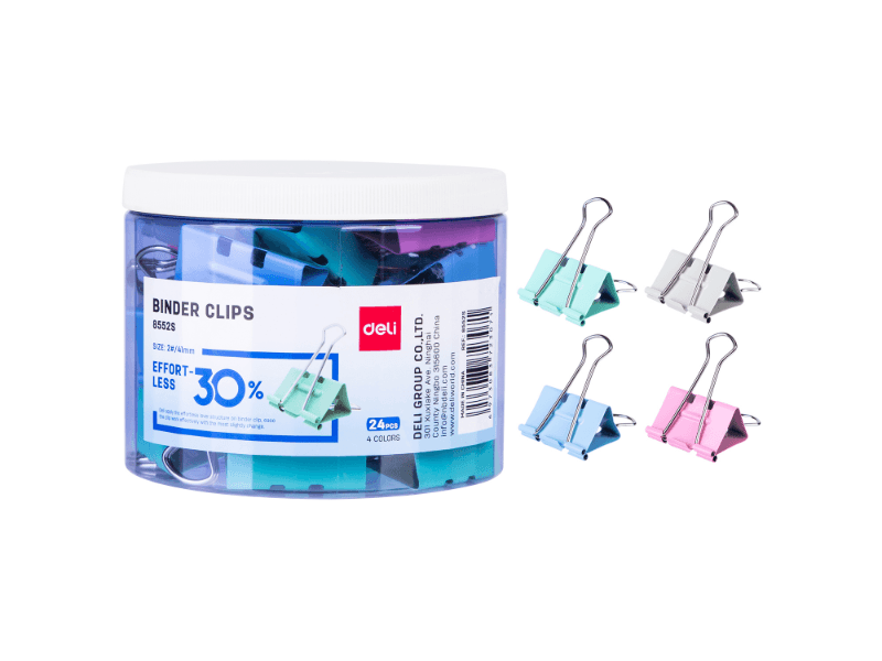 Deli spajalice u boji E8552S, 41x0.4mm, 24 komada