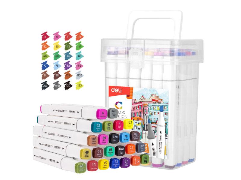 Deli set markera u kutiji Sketch E70801-24, 24 komada