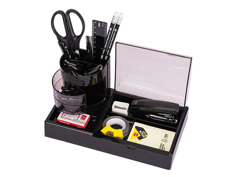 Deli set kancelarijskog pribora E38254, crni