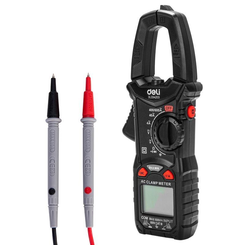 DELI Amperska stezaljka EDL334203, CATIII, 600V