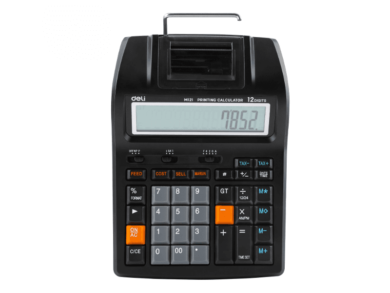 Deli kalkulator EM121-EU, crni